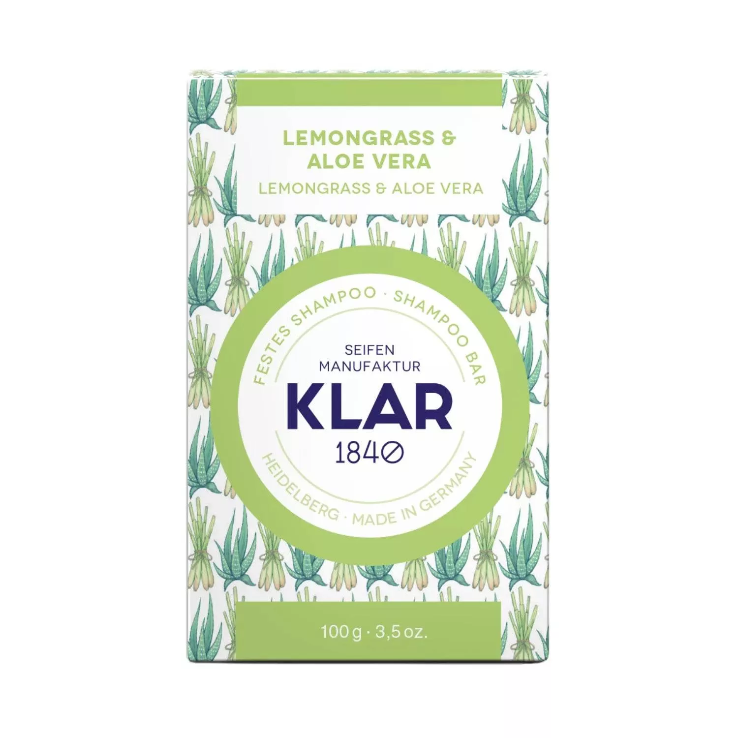 Klar's Lemongrass & Aloe Vera Shampoo Bar