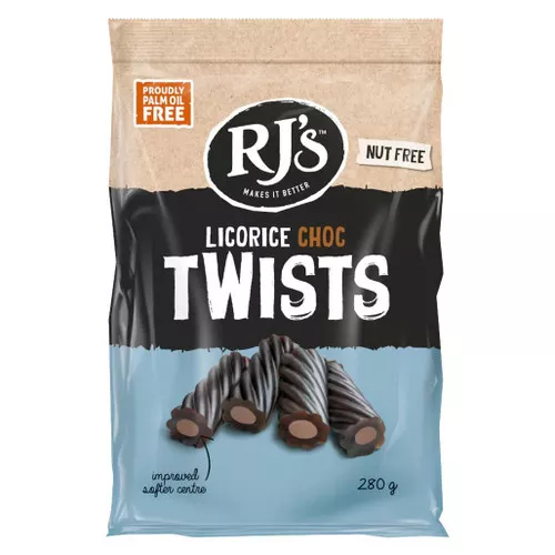 Licorice Choc Twists, 280g