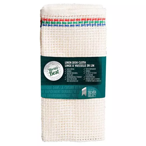 Linen Dish Cloth, 15 x 15-in