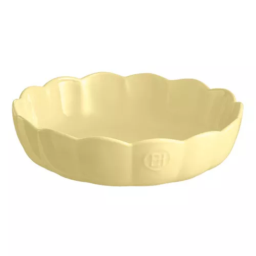 Madeleine - Round Ceramic Dish, Vanilla Yellow