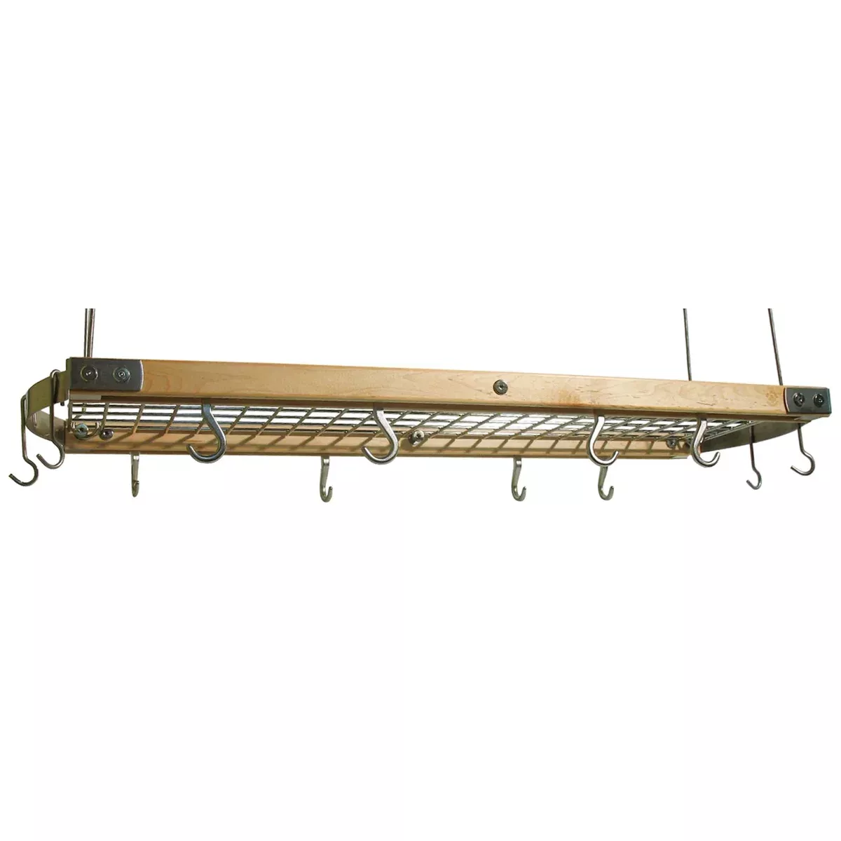 Maple Hanging Oval Pot Rack