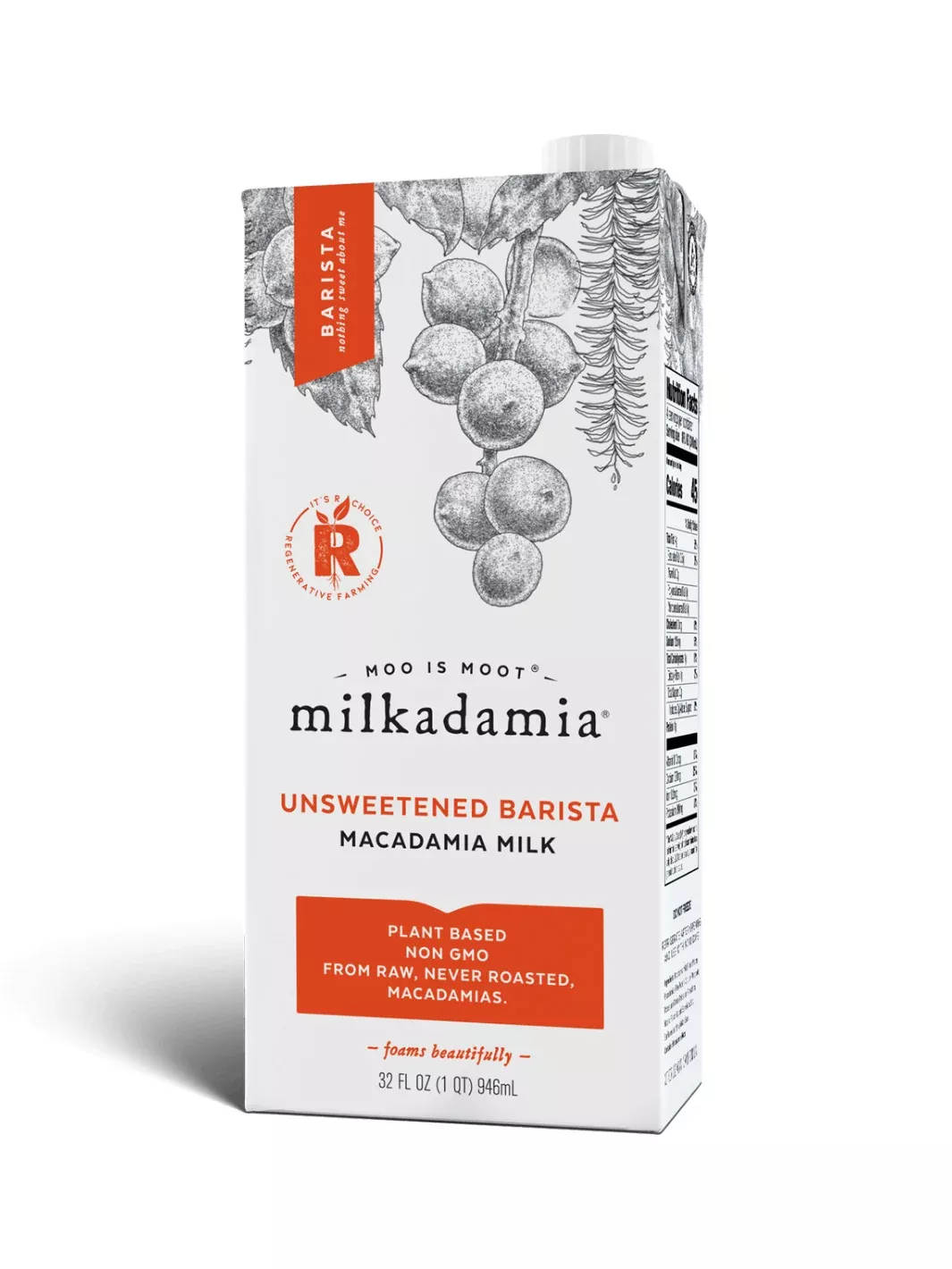MILKADAMIA Unsweetened Barista Macadamia M*lk
