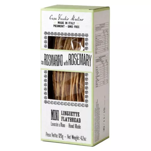 Mini Linguette Flatbread with Rosemary - Handmade, 120g