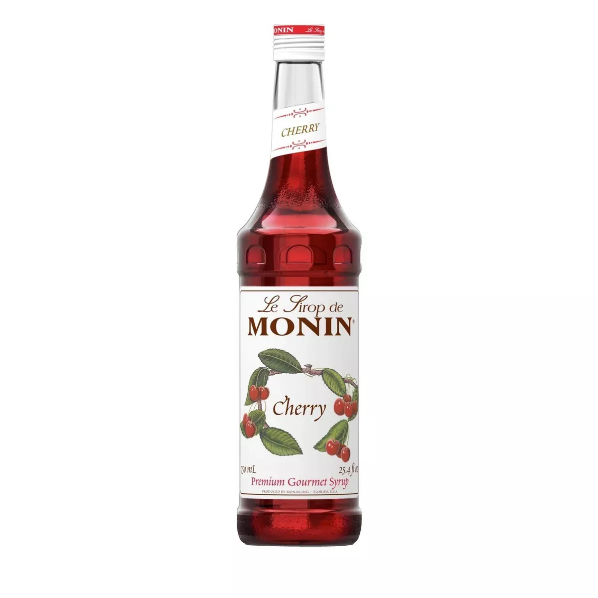 Monin Cherry Coffee Syrup, 750 ml