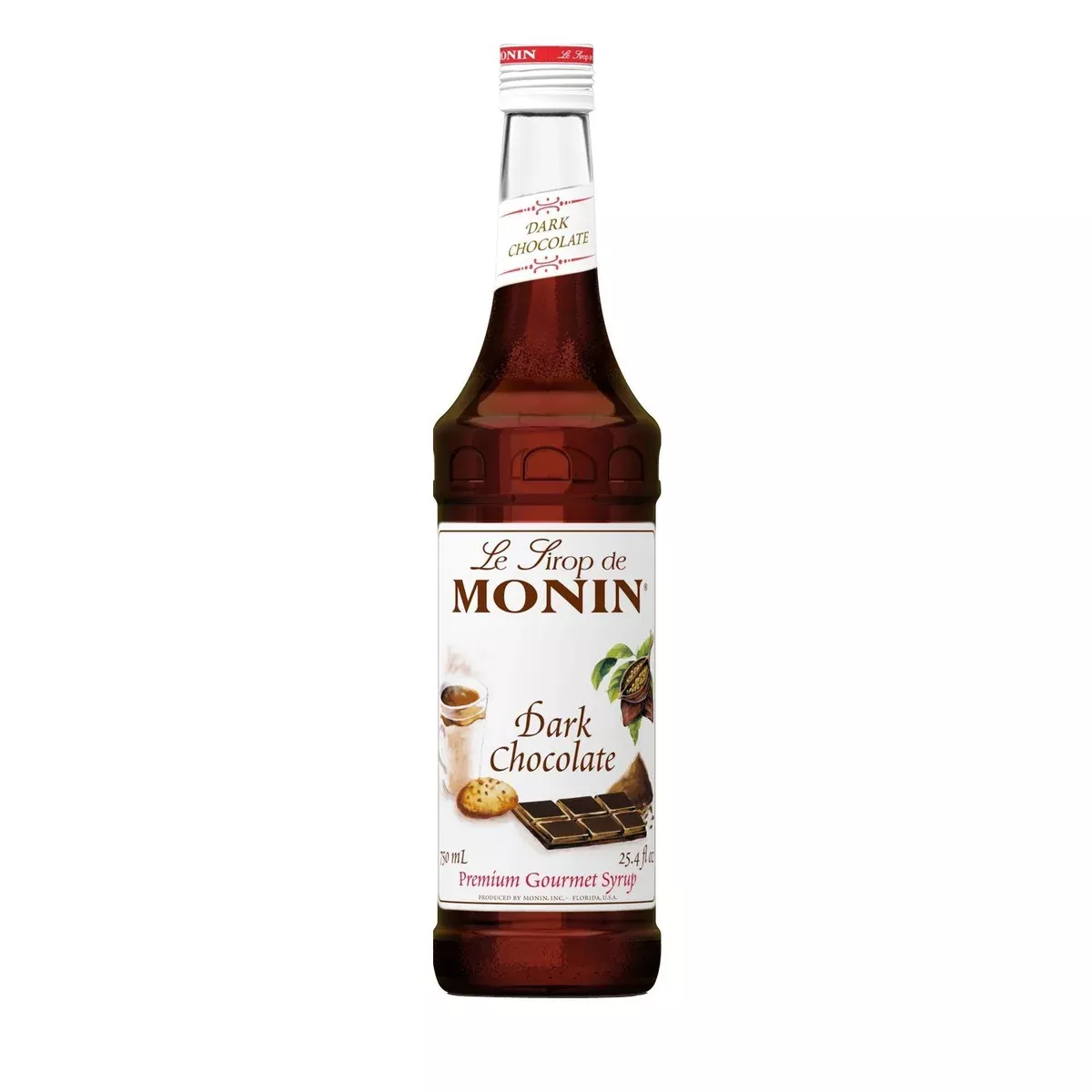 Monin Dark Chocolate Coffee Syrup, 750 ml