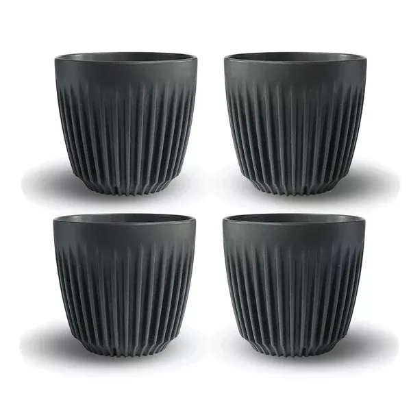 Mug 6oz Charcoal 4pcs - Huskee