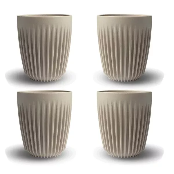 Mug 8oz Natural 4pcs - Huskee