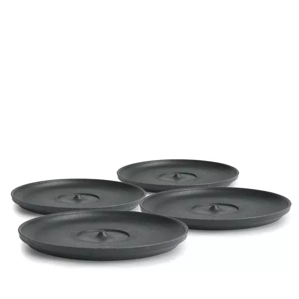 Mug Saucer Charcoal 4pcs- Huskee