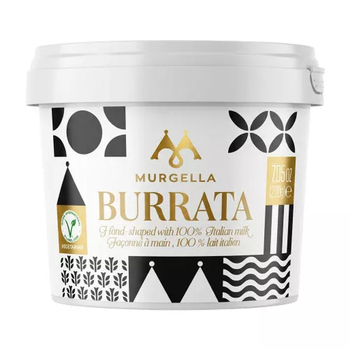 Murgella - Burrata Italian Soft Cheese, 200g ❆