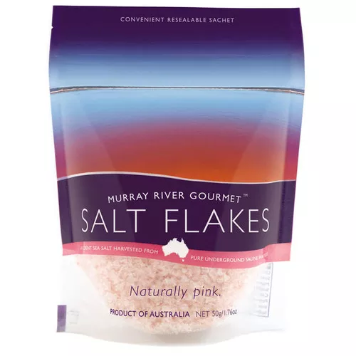 Murray River Salt Flakes - Resealable Pouch, 50g