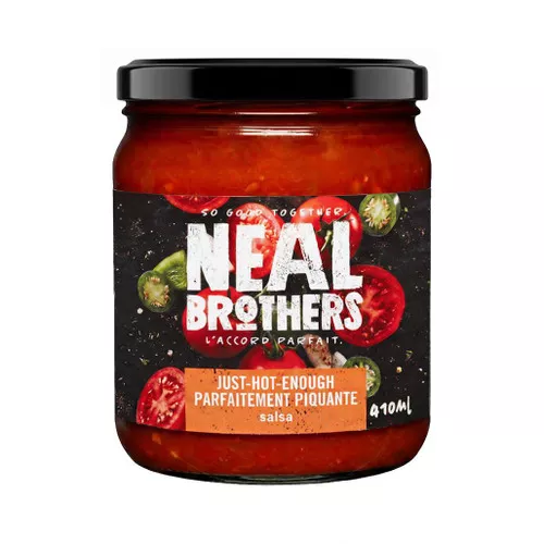 Neal Brothers Jut-Hot-Enough Salsa, 410ml