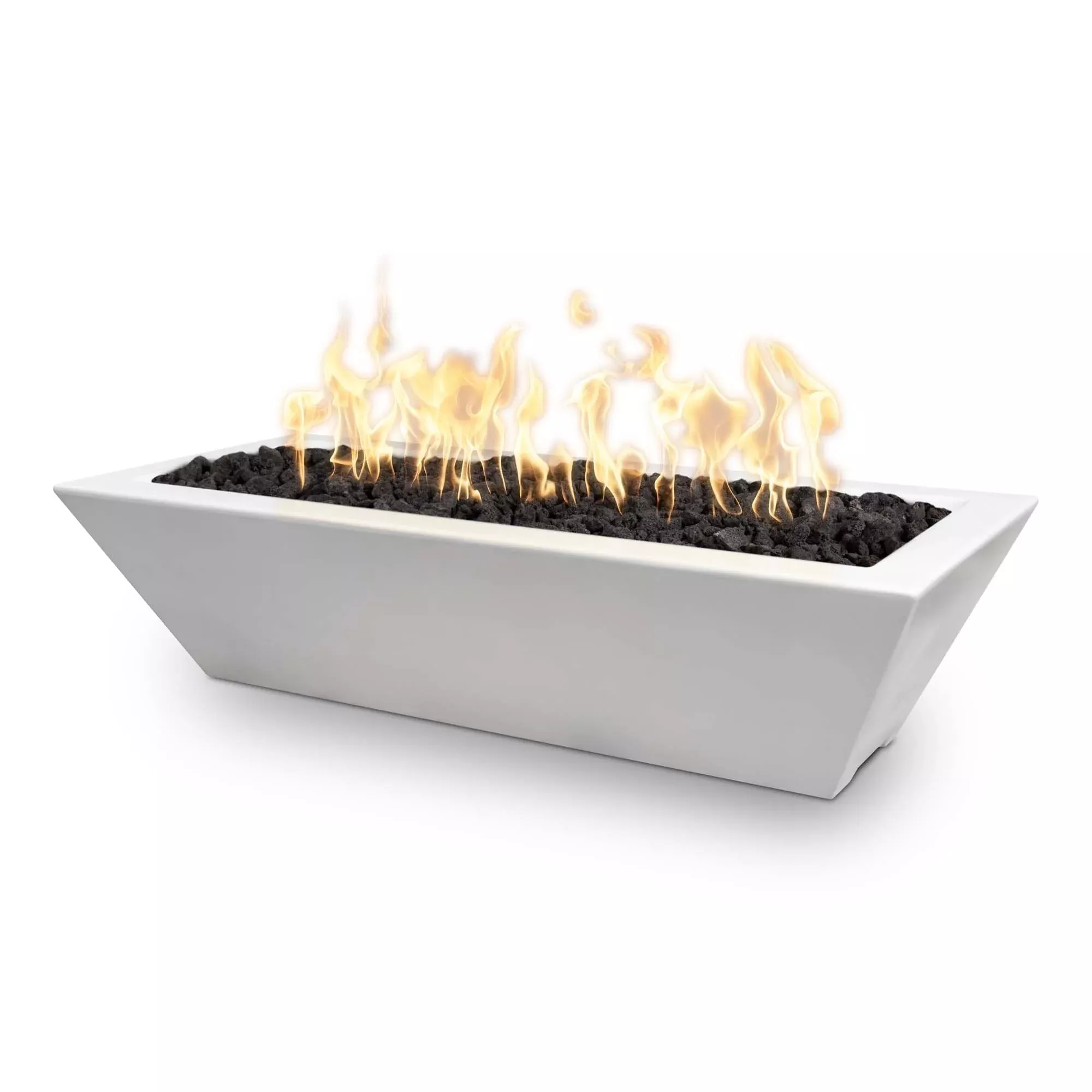 The Outdoor Plus Maya Concrete Linear Fire Bowl