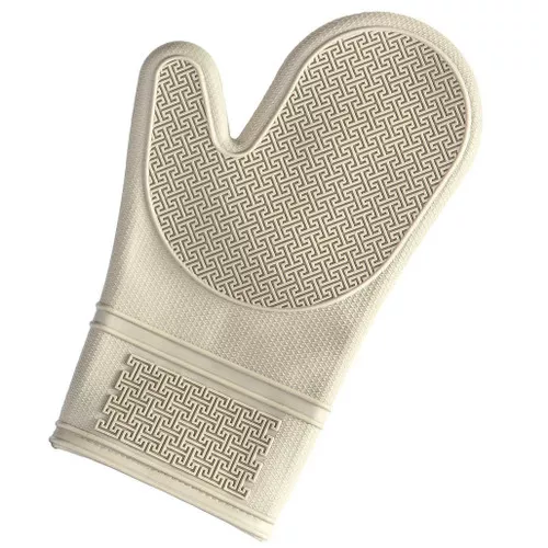 Oven Mitt Silicone - Beige, 12-in