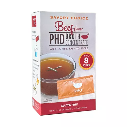 Pho Beef Liquid Broth Concentrate, 4 Stick Sachets