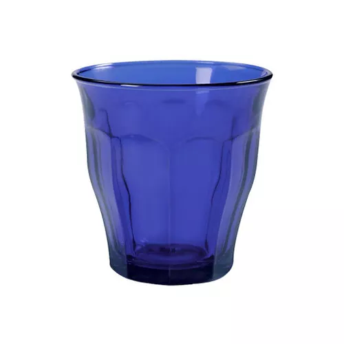 Picardie Glass Tumbler - Sapphire Blue, 250ml