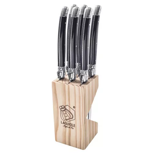Premium Line Steak knives - Black, 6 Piece Set