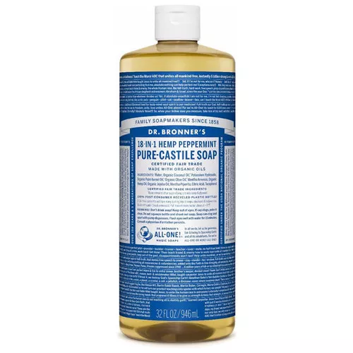 Pure Castile Liquid Soap - Peppermint, 32oz
