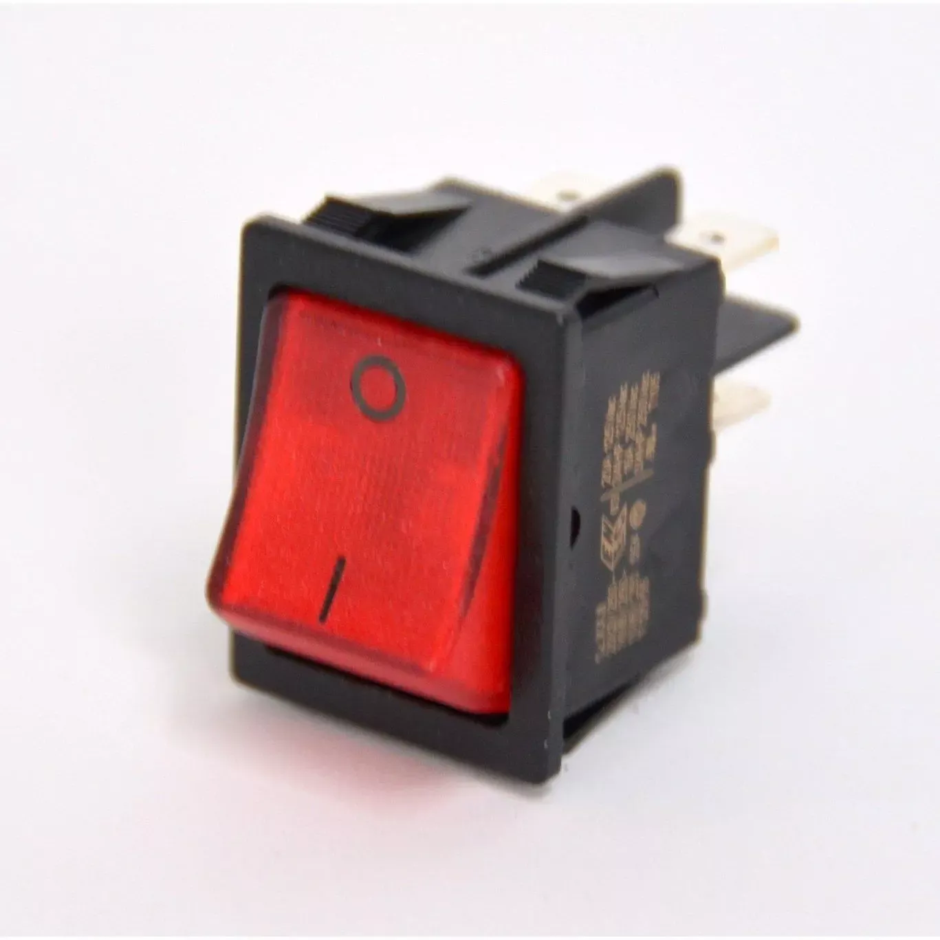 Red Bipolar Switch with Indicator Lamp Button 250v 16a