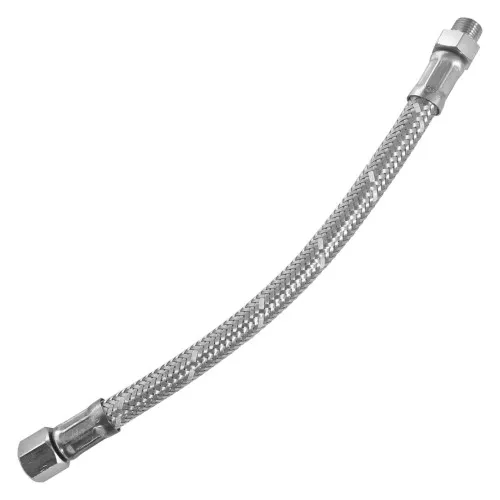 (REPLACED) Braided hose 200mm - 1/8" BSP - 1/8" BSP - SILVIA - RANCILIO 69000617 69000702