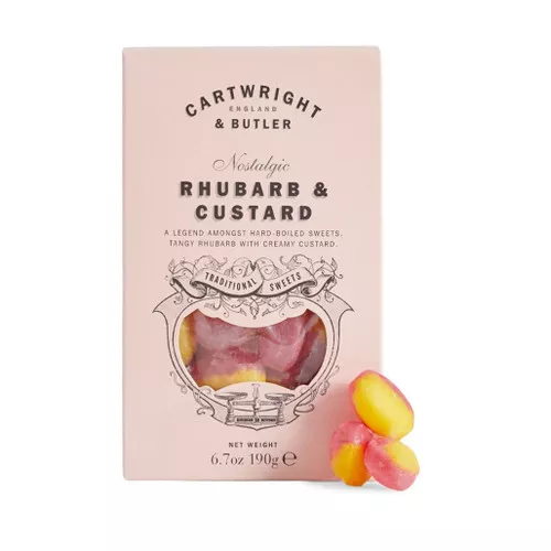 Rhubarb & Custard Sweets, 190g