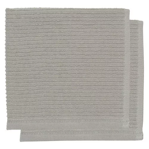 Ripple Square Dishcloths - London Grey, Set of 2