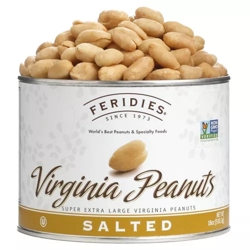 Salted Virginia Peanuts, 18oz