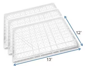 Samson 3-PACK of 12" x 13" Plastic Drying Tray