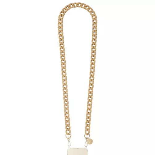 Sarah Resin Crossbody Phone Lanyard - Beige, 120cm