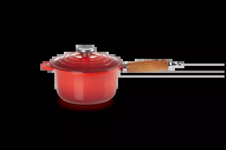 Saucepan with Wood Handle | Cherry