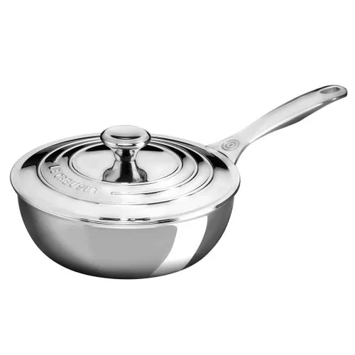 Saucier with Lid - Tri-Ply Stainless Steel, 1.9L