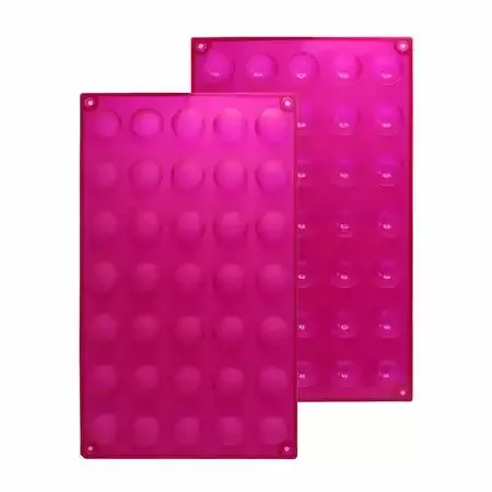 Silicone Candy Mold, Round, 35 Cavity