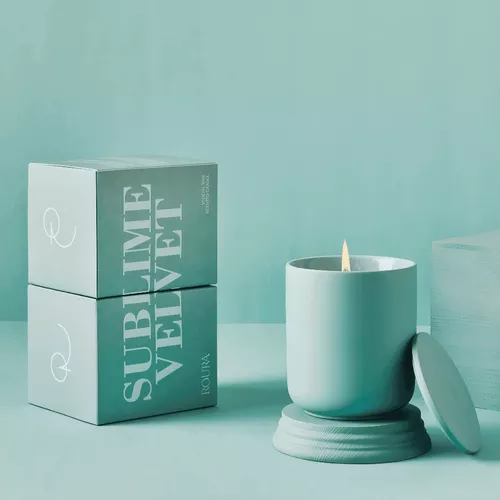 Soft Porcelain Scented Candle - Sublime Velvet, 1-Wick