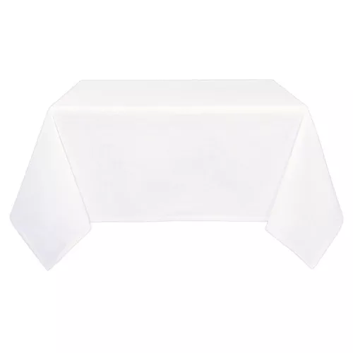Spectrum Cotton Tablecloth - White, 60 x 90-in