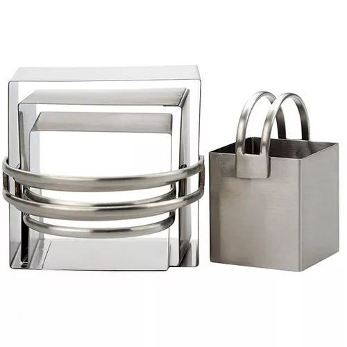 Square Cookie Cutters - Plain Edge, Set of 4