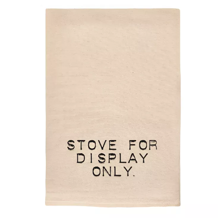 STOVE FOR DISPLAY FUNNY NATURAL TOWEL