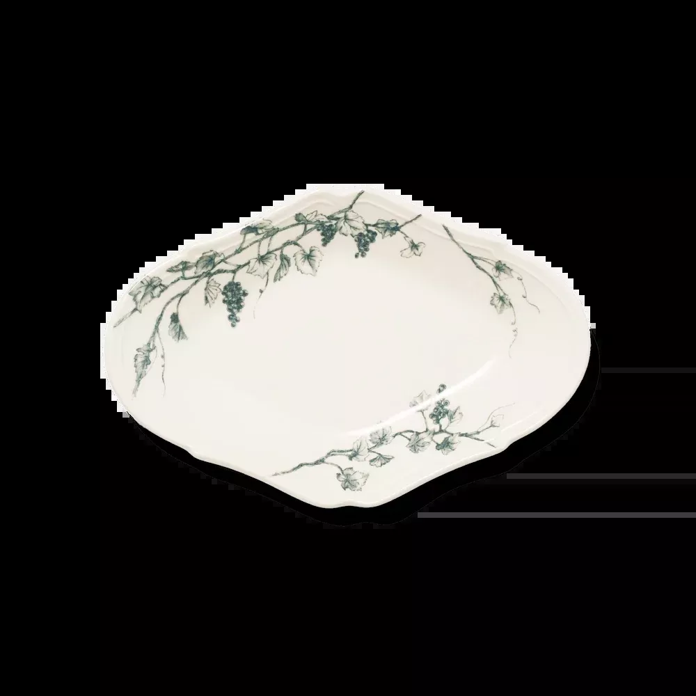 Studio M' | Vine Oval Plate - Small Blue