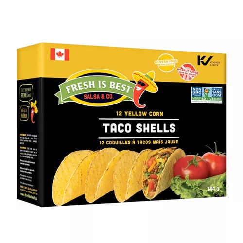 Taco Shells - Yellow Corn, Box of 12