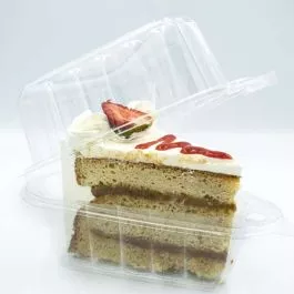 Tall Wedge Cake Slice Container - 50/Pack