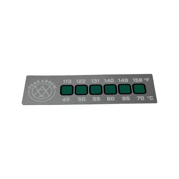 Thermometer Sticker Silver - Peakabrew