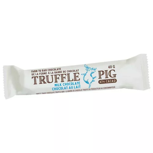 Truffle Pig Milk Chocolate Bar - 47% Cacao, 40g