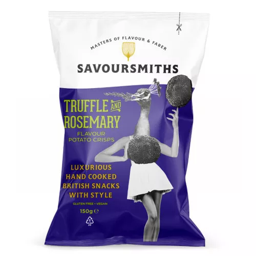 Truffle & Rosemary Potato Chips - Hand Cooked, 150g
