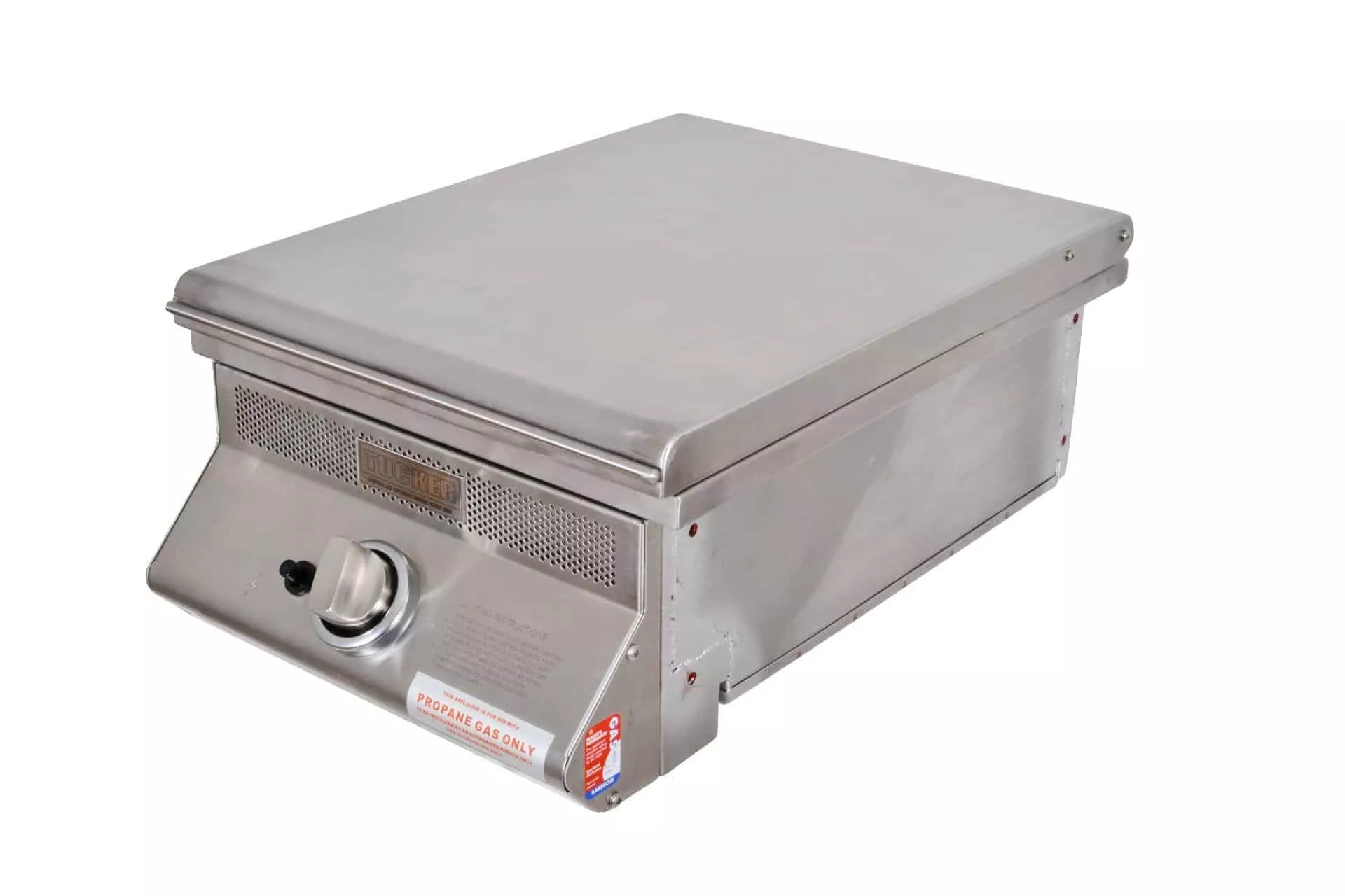Tucker SS Wok Built In Flat Lid