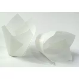 Tulip Cupcake Liners White - 2000/Case