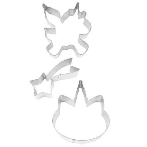 Unicorn Magic Cookie Cutter Set,3-Piece