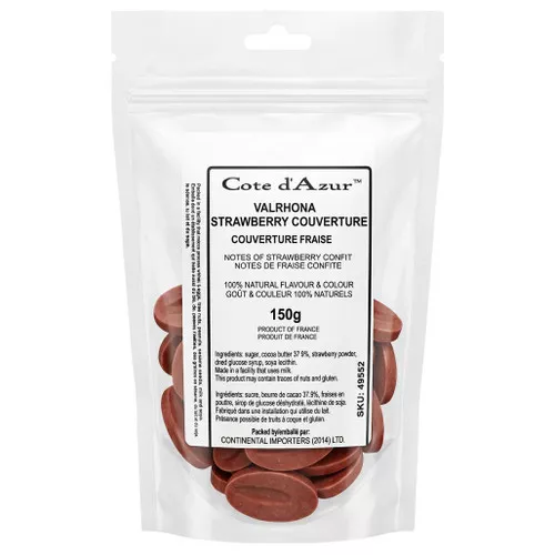 Valrhona Strawberry Couverture, 150g