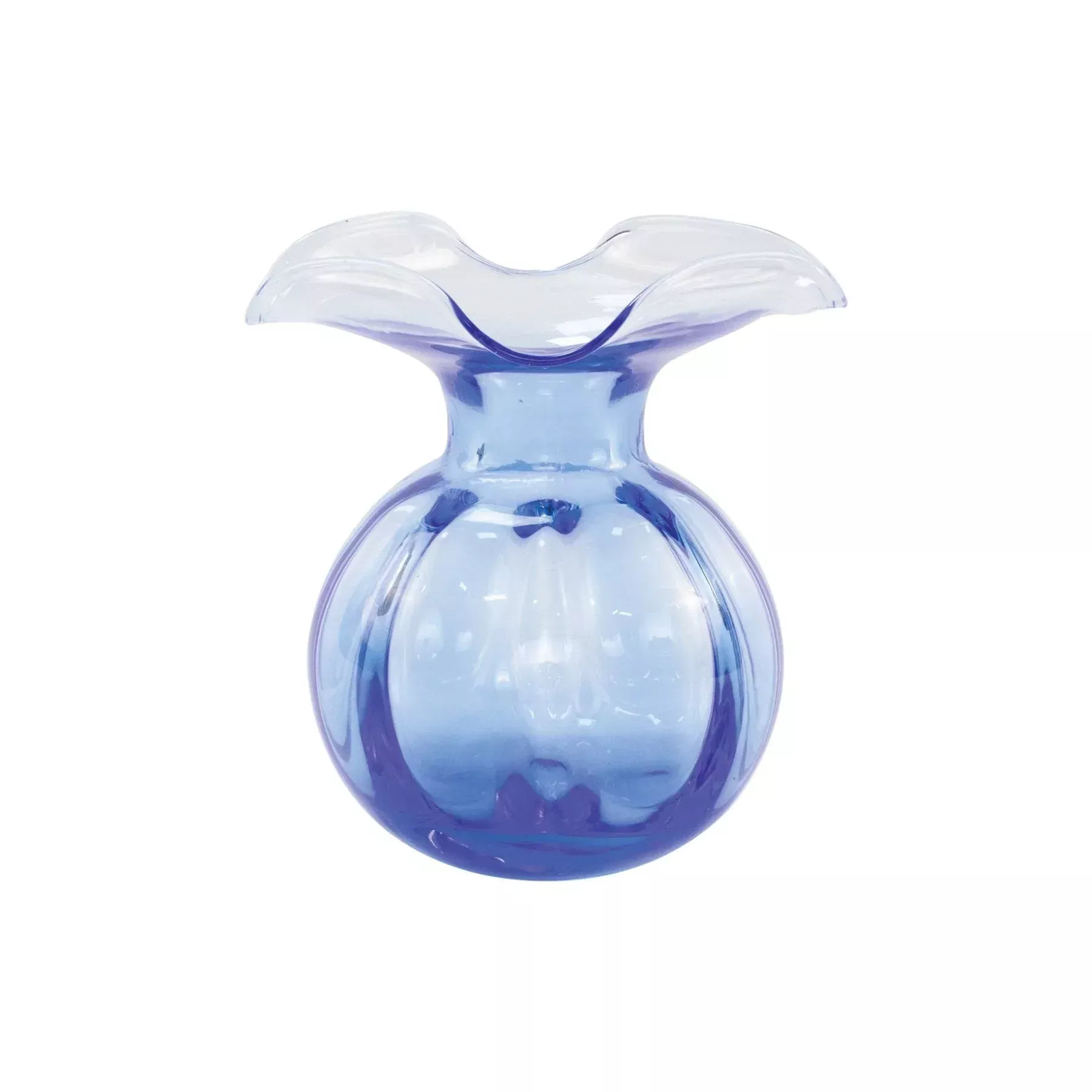 Vietri Hibiscus Glass Cobalt Bud Vase