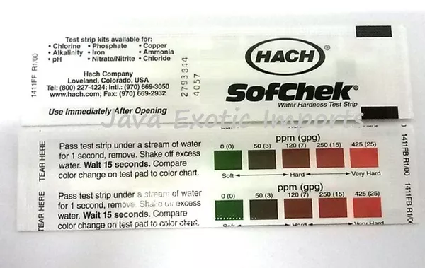 Water Hardness Test Strips