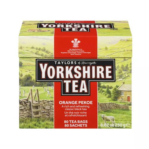 Yorkshire Tea Orange Pekoe - Tea Bag, Box of 80