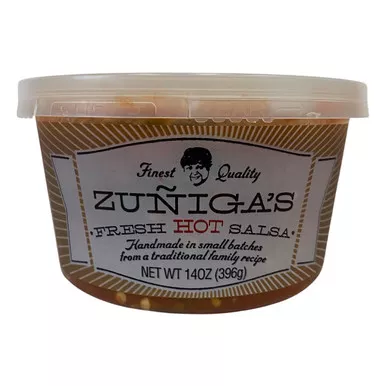 Zuniga's Hot Or Hotter Salsa (12/14oz)